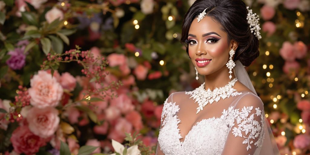 Bridal beauty trends featuring a gorgeous Nairobi bride