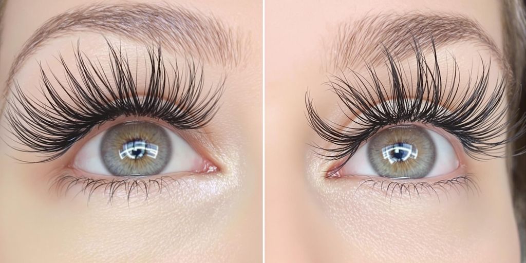 Comparison of lifted lashes and lash extensions