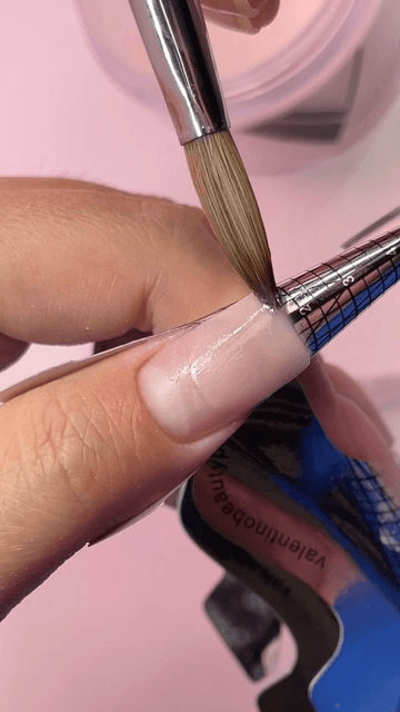 Sculpted types of nails.